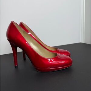 Stuart Weitzman Gorgeous Red Patent Leather Heels